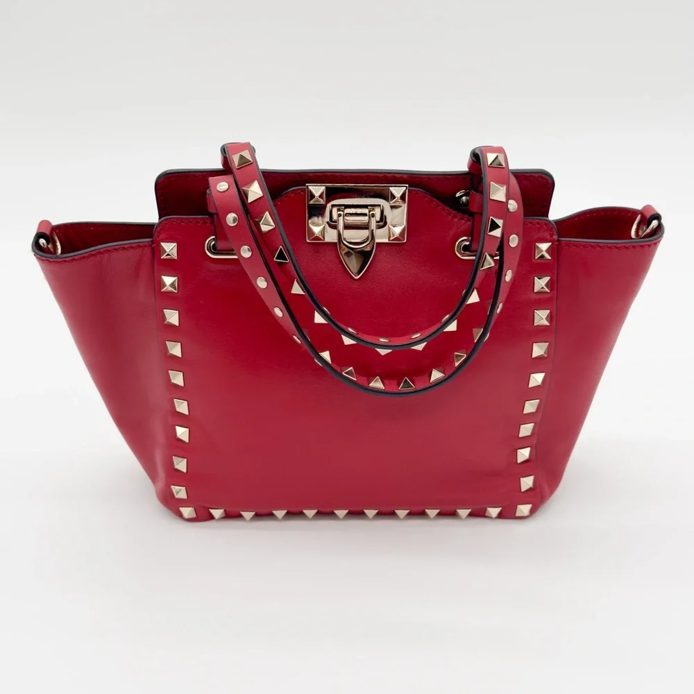 Valentino Rockstud Leather Shoulder Bag - Picture 5 of 17